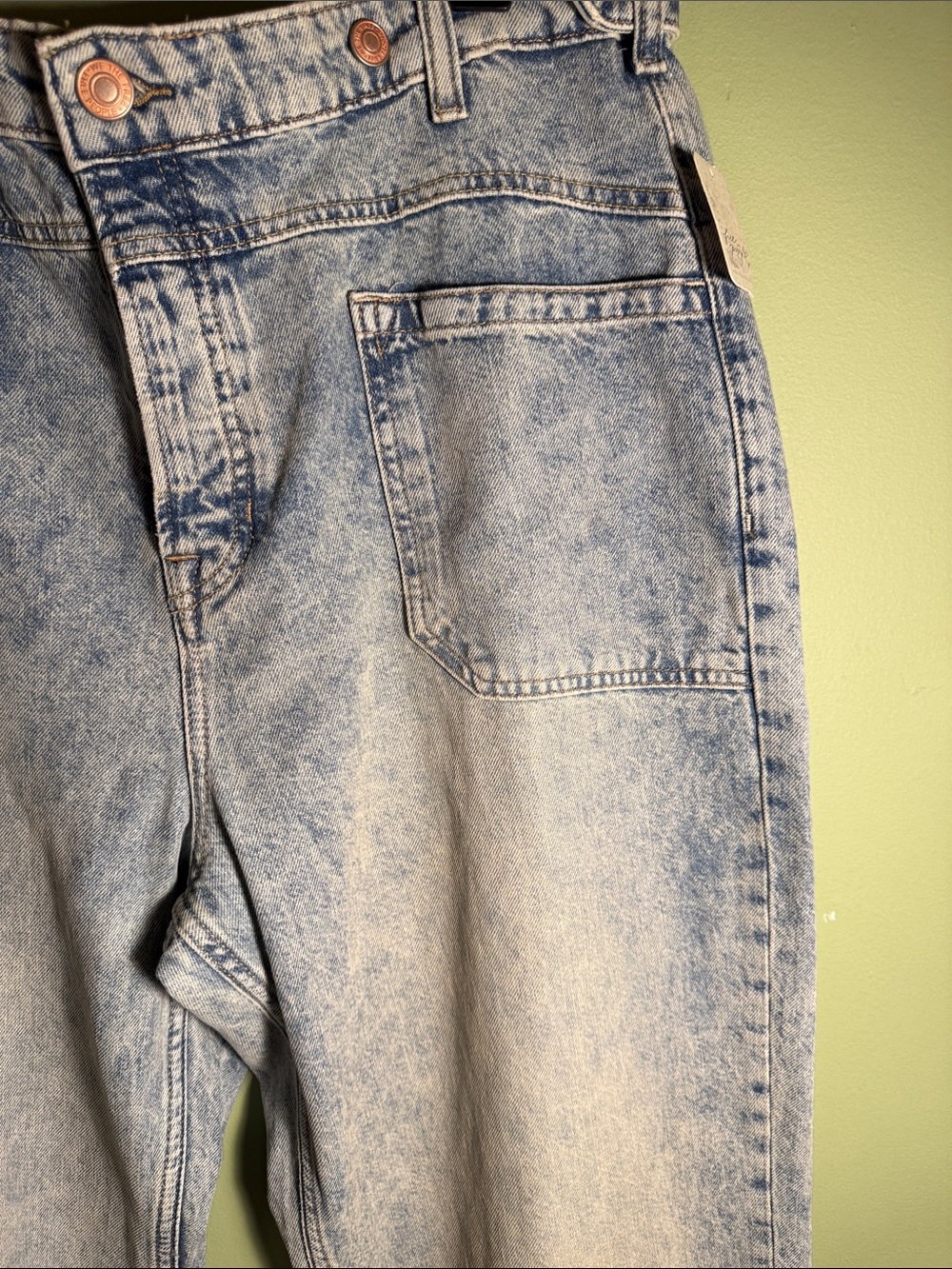 Free People We The Free Palmer Cuffed Jeans LalaLand 32 - Picture 9 of 15